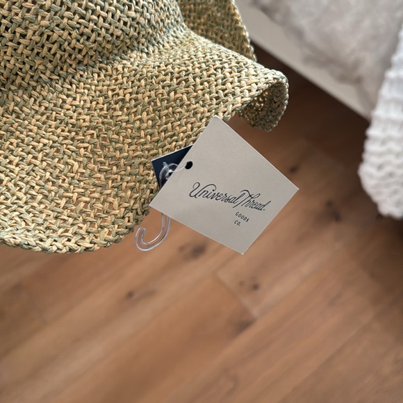 NWT American Threads cowboy straw beach hat - Picture 3 of 7